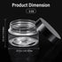 SATINIOR 6 Pack 1 oz Plastic Jars Containers with Lids Wide Mouth Refillable Leakproof Reusable Round Empty Jars for Travel Cosmetic Dry Food Spic...